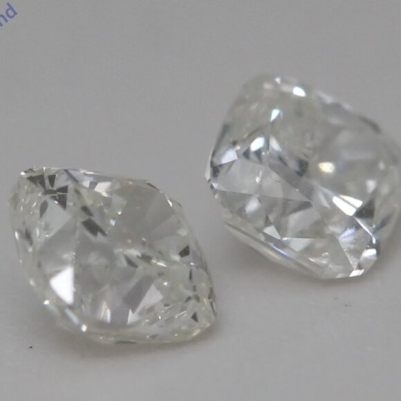 Cushion Natural Mined Diamond Studs 14K Gold (1.44 Ct H I Si) C54100054 - Picture 5 of 6